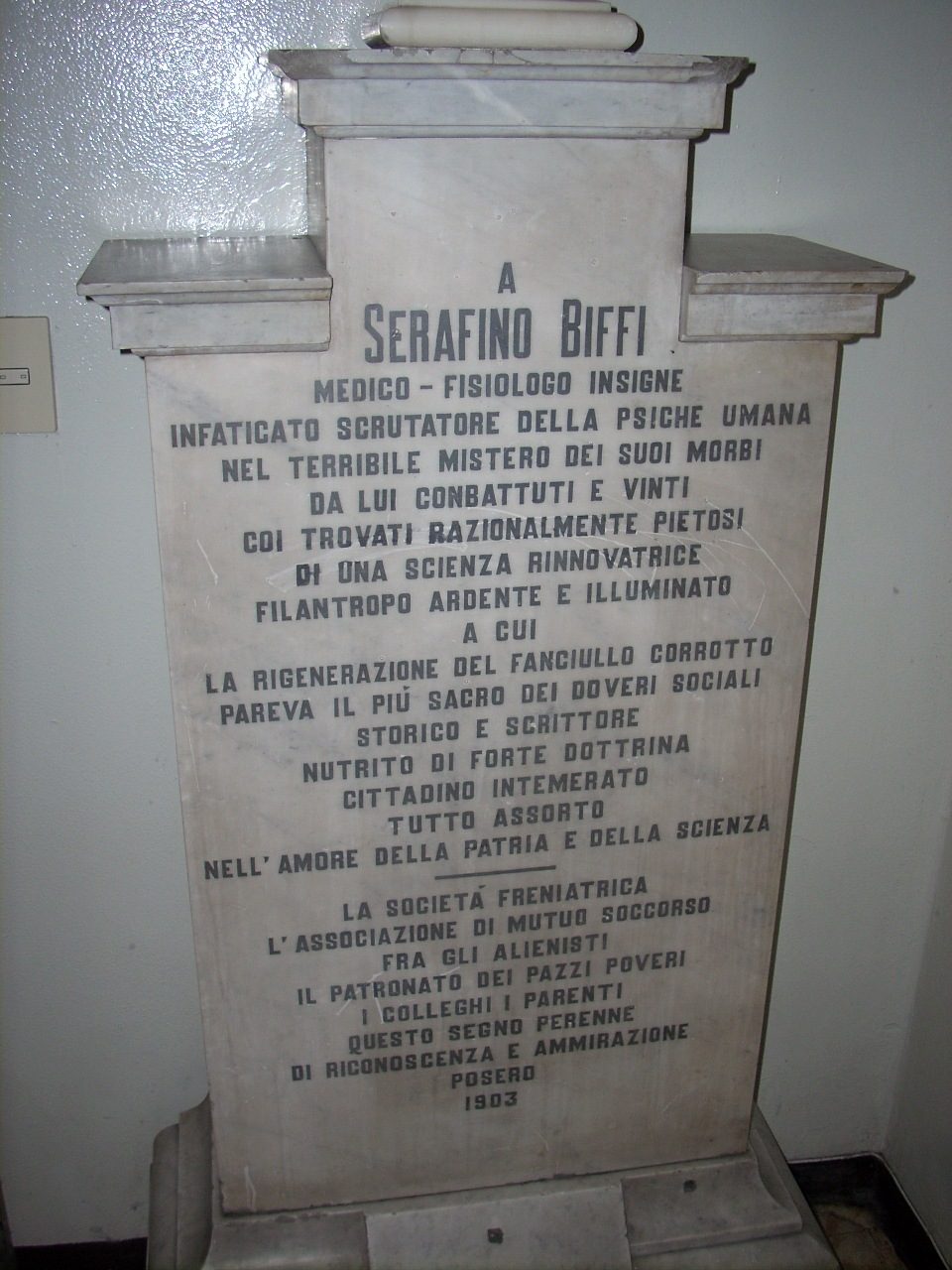 Serafino Biffi bust, Padiglione Ponti, Policlinico, Milan - 03.jpg